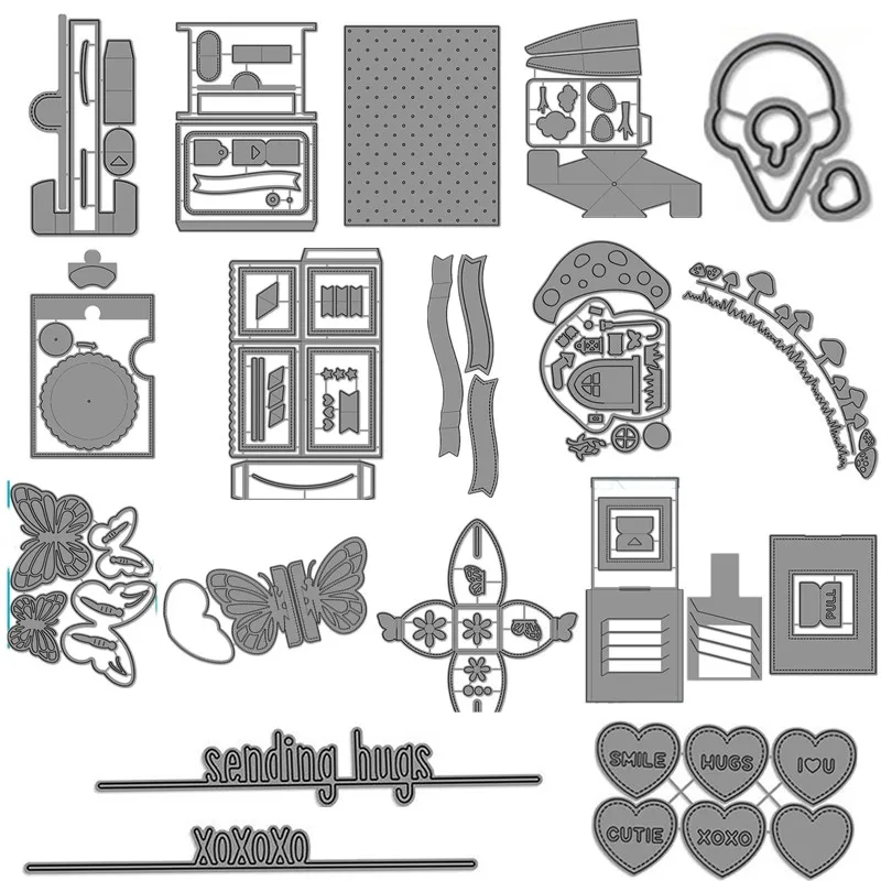 

Creative LF Metal Cutting Dies Metal Cutting Die for DIY Scrapbooking Album Embossing Paper Card Making Crafts Supplies 2019 New