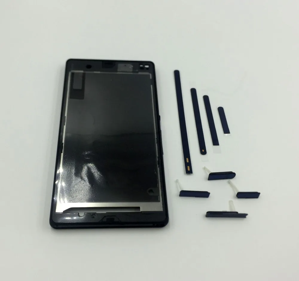 

for sony Xperia Z L36H LT36 C6603 C6602 Front Middle frame Chassis Housing frame with Power button Volume key & side cover parts
