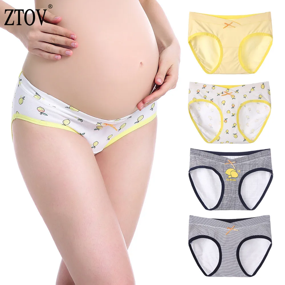 

ZTOV 4Pcs/Lot U-Shaped Maternity Underwear Panties Pregnant Women Underwear Maternity Panties Pregnancy Briefs Women Clothing