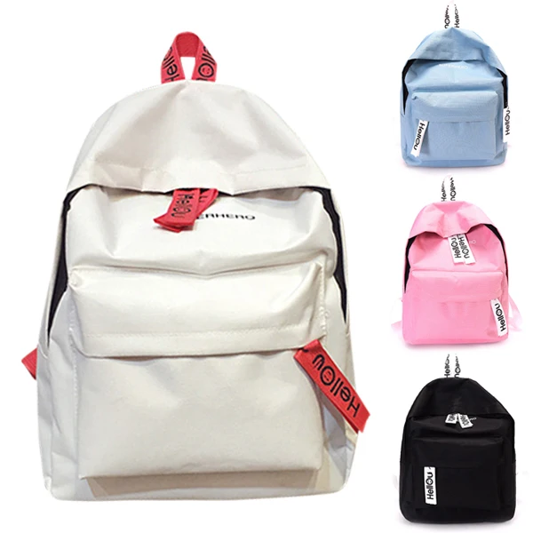 

Hot Women Travel Backpack Canvas Letters Zipper Rucksack Lady Casual Backpacks BVN66