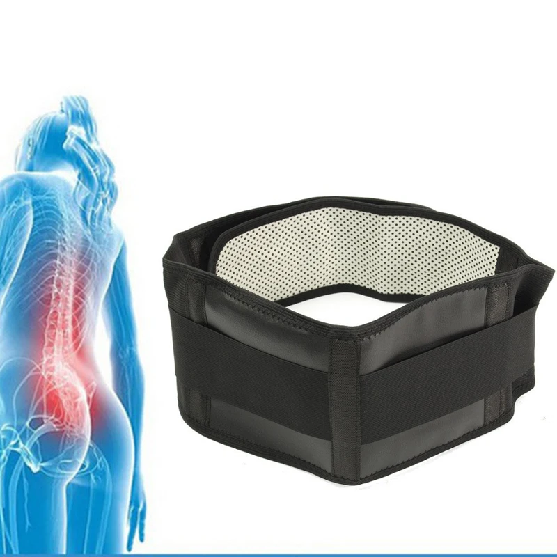 Adjustable Tourmaline Self-heating Magnetic Therapy Waist Support Belt Belt Lumbar Back Waist Support Brace Double Banded self heating magnetic therapy belt lumbar disc strain herniation warm back pain health waist maintenance body joint care