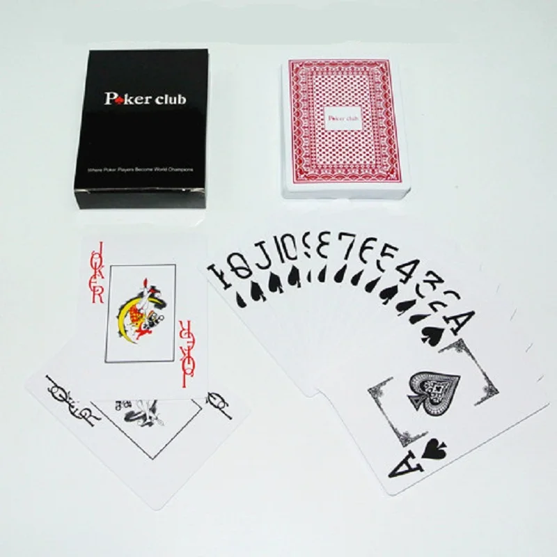 Beste 63x88mm 1 Sets partij 2 Kleur voor Rood en Blauw Baccarat Texas Hold #039;em PVC Waterdichte plastic spelen dek poker kaarten