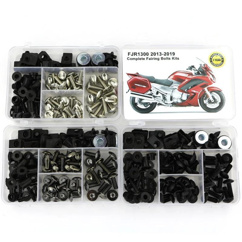 

For Yamaha FJR1300 2013-2019 Full Fairing Bolts Kit Covering Bolts Motorcycle Complete Fairing Clips Nuts Screws Steel