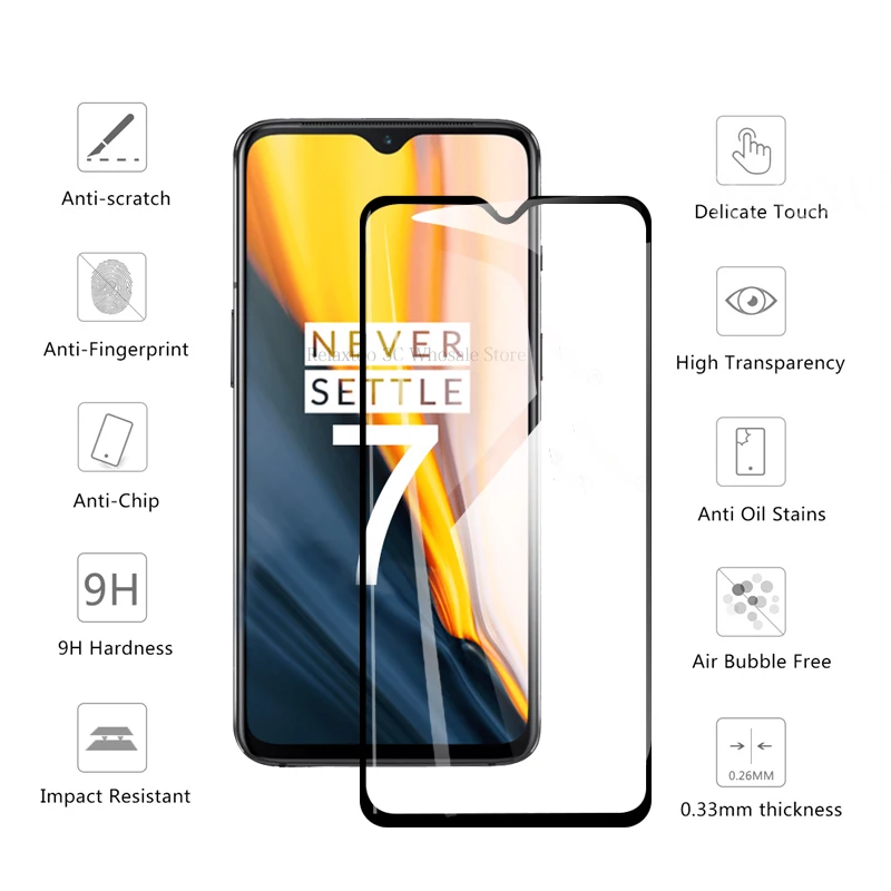 Полное покрытие закаленное стекло для Oneplus 6 T т 5 т T 3T защита экрана Переднее стекло One plus 5 3 Т 6 t 1+ Т 6 T one+ Защитная пленка для телефона 3D