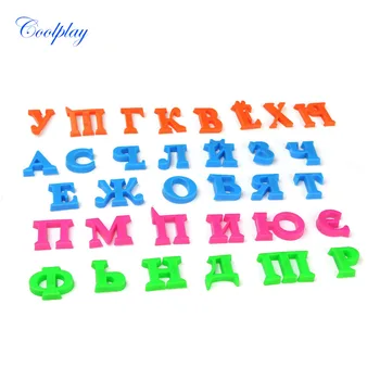 

Baby Toys 30 pcs /set Russian Alphabet Magnetic Sticker Letters Puzzle Toy Fridge Magnet Souvenir Educational Toys For Kids