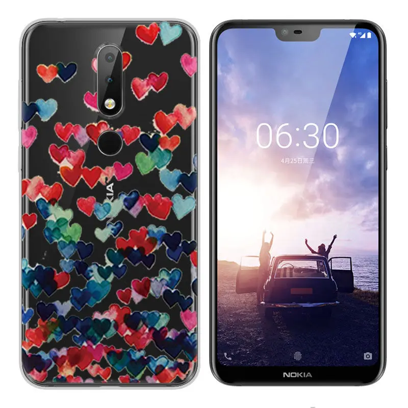 Arvin Soft TPU Case for Nokia 2 3 5 6 7 2017 Painted Cover for Nokia X6 2018 Nokia 6 2018 7 8 3.1 6.1 Protective Silicone Case  (2)