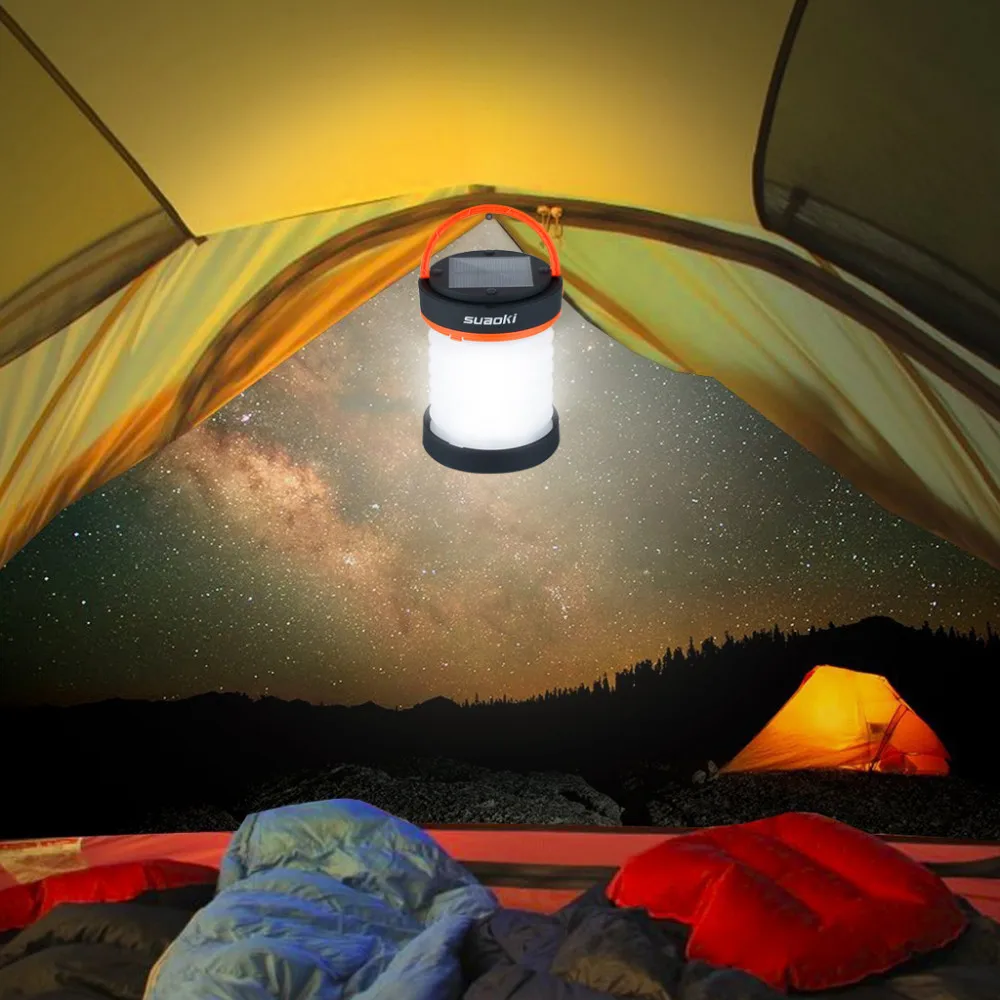 Suaoki ソーラーキャンプ折りたたみランタン Usb とソーラー充電式ライト懐中電灯トーチライト防水ランタン Light Paper Lantern Lantern Lightlantern Christmas Lights Aliexpress