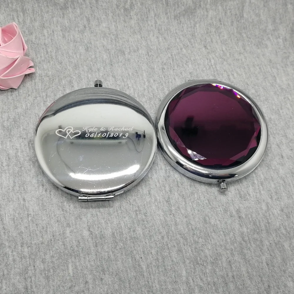 

Fashion beauty tool mirror personalized wedding favors for guest custom free with your wish text and design 30pcs a lot