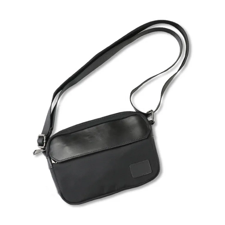 

Men Bag Small Bag Crossbody Flap Thin Messenger Mobile Pouch Single Fashion Nylon Interior Zipper Pocket Black Dark Blue Summer