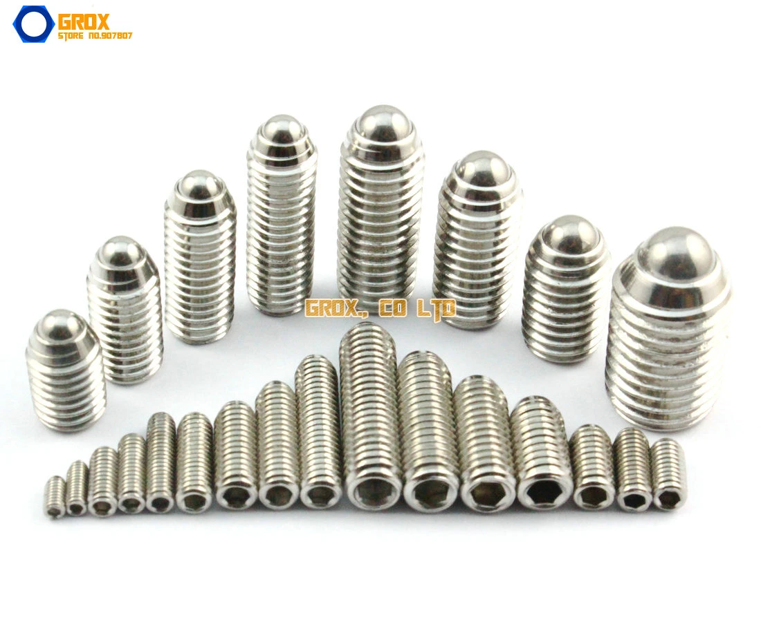 Clamps Thread Hex Socket Providing Pressure and Accurate Positioning for Mechanical Devices Screw Spring Plunger Ball M412 10PCS Ball Plunger Set Molds Clamps Thread Hex Socket Providing Pressure and Accurate Positioning for Mechanical Devices Screw Spring Plunger Ball M412 10PCS Ball Plunger Set Molds