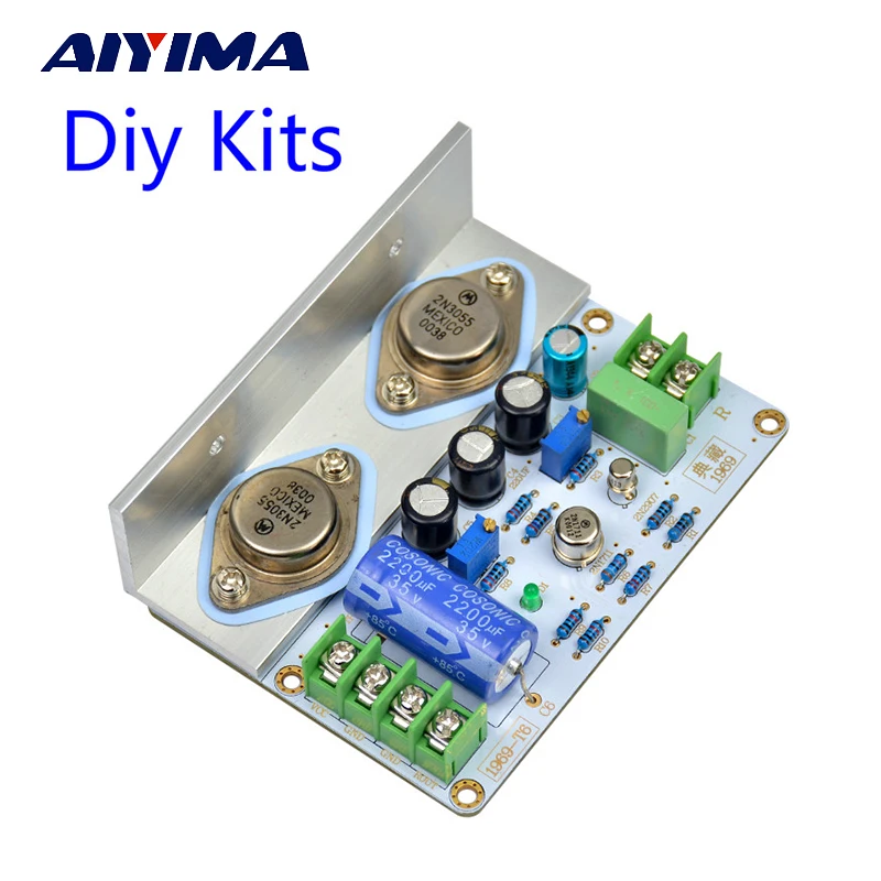 Плата усилителя мощности AIYIMA 1 шт. класс A 10 15 Вт Hi Fi аудио усилитель MOT/2N3055 PCB