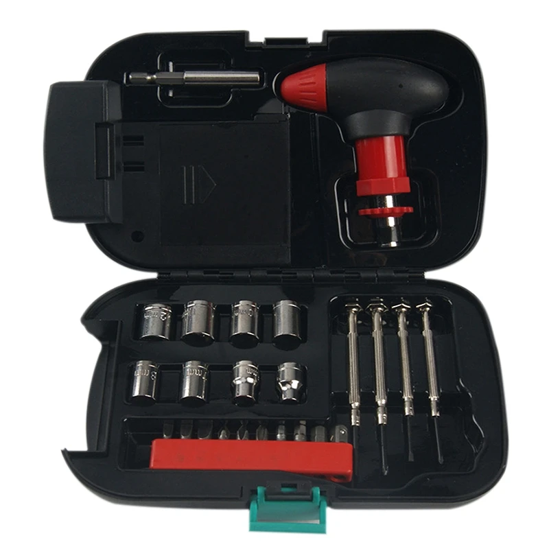 

Emergency car multifunction toolbox with 24 sets of household hardware and tools portfolio