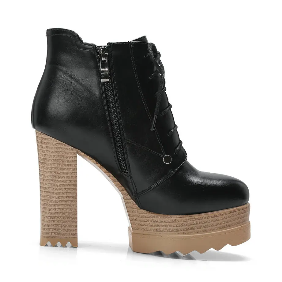 NESIMOO/; женские ботильоны; модная женская обувь на высоком квадратном каблуке; зимние ботинки; повседневные женские ботинки из синтетического материала; большие размеры 34-42