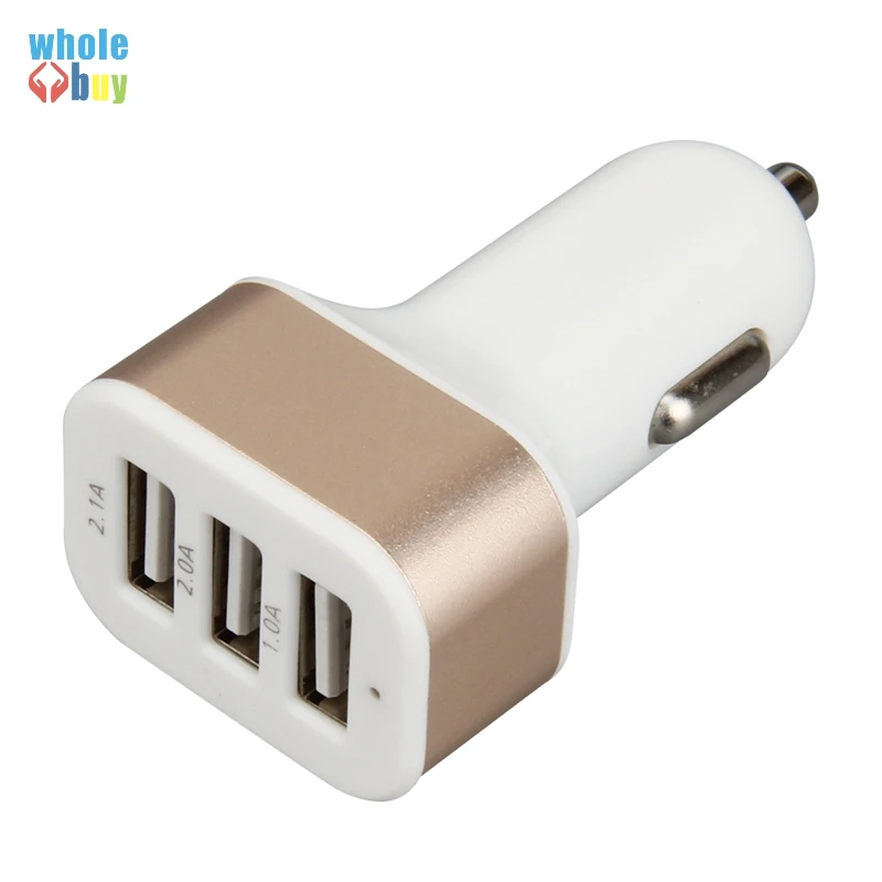 200 шт./лот Универсальный 4.1A 12V 3 USB порт автомобильное зарядное устройство адаптер