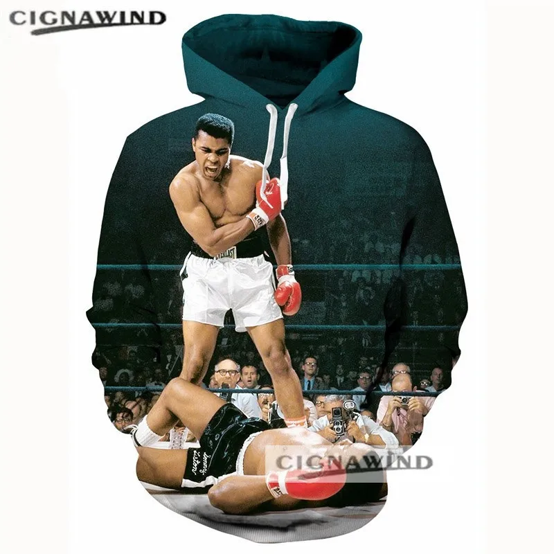 New Muhammad Ali Hoodies Men Women Hoodie Print 3D hoody long sleeve