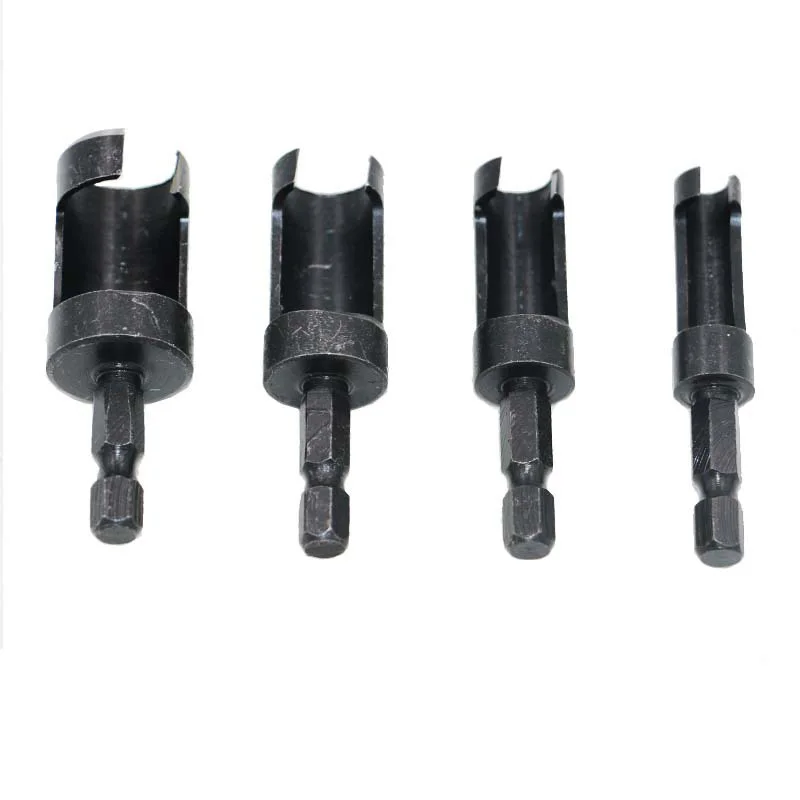 4Pcs/set Wood Plug Hole Cutter Bit Set Kit Dowel Maker Carpenter Drill Bits Toolbox repair tool easy to carry | Инструменты