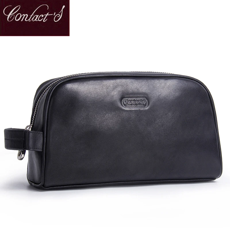 NEW Genuine Leather Cosmetic Bags Women Multifunction Organizer