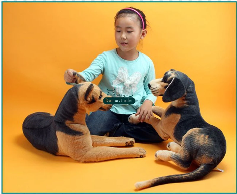 Dorimytrader pop realistic animal sheepdog plush toy big stuffed soft dogs pet doll Christmas kids gift 27inch 68cm DY61845  (4)