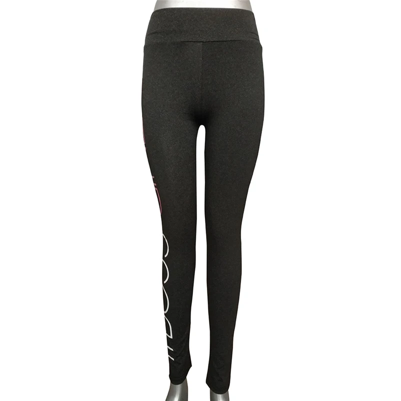 Printed Yoga Pants Women High Waist Sports Gym Yoga Running Fitness Gym Sport Leggings Tights Trousers #4JU11