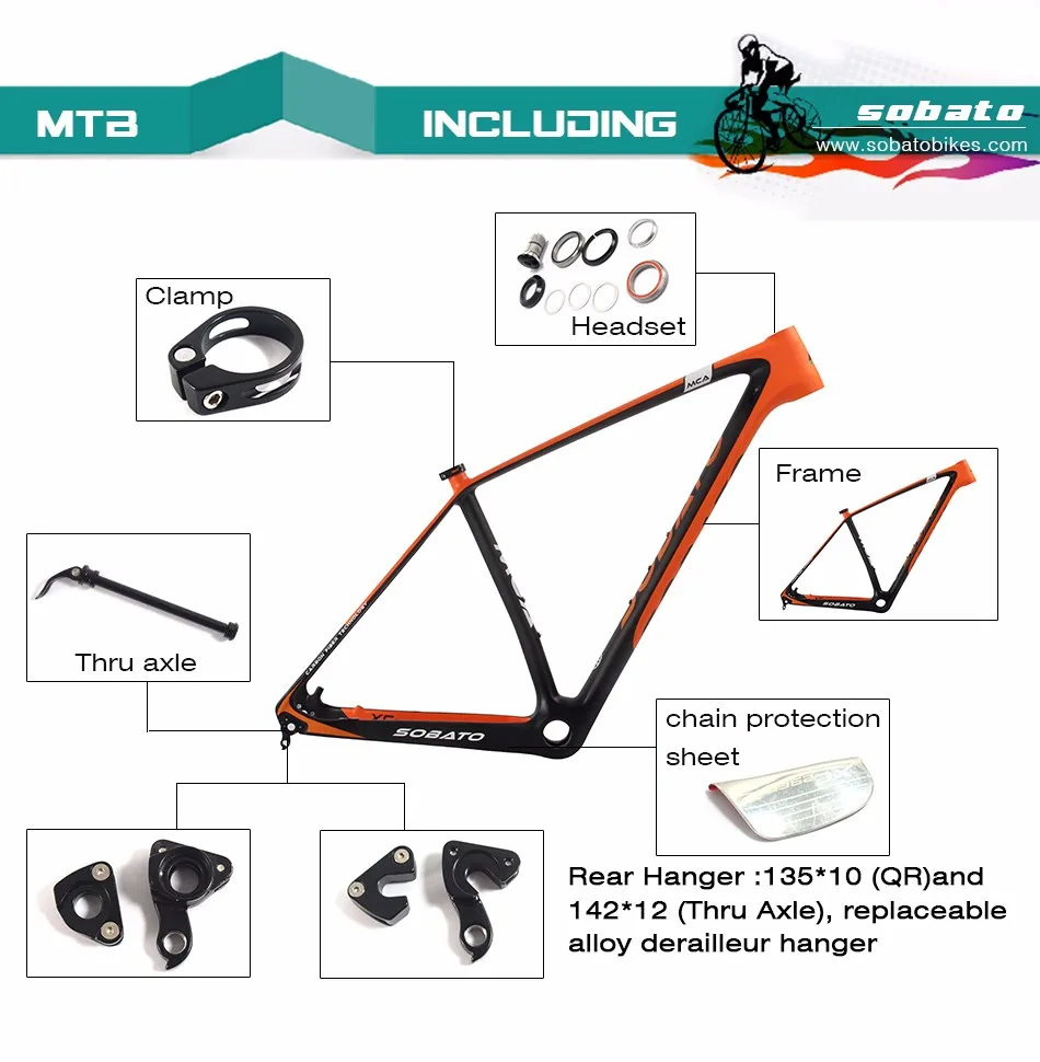 Cheap Sobato 29er carbon mtb bicycle frame full Carbon Fiber mountain bike frames 5 Cheap Sobato 29er carbon mtb bicycle frame full Carbon Fiber mountain bike frames 5