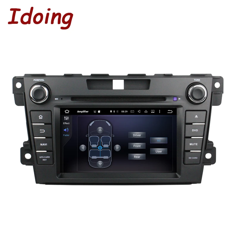 Flash Deal Idoing 2Din Steering Wheel Android 8.0 Fit Mazda CX7 CX 7 Car DVD Player 8Core 4G+32G GPS Navigation Touch Screen WiFi OBD2 2