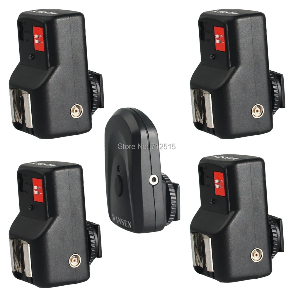 Wansen PT-04GY 4 Channels Wireless Remote Speedlite Flash Trigger +4 Receivers Universal for Canon Nikon Pentax Olympus (6).jpg