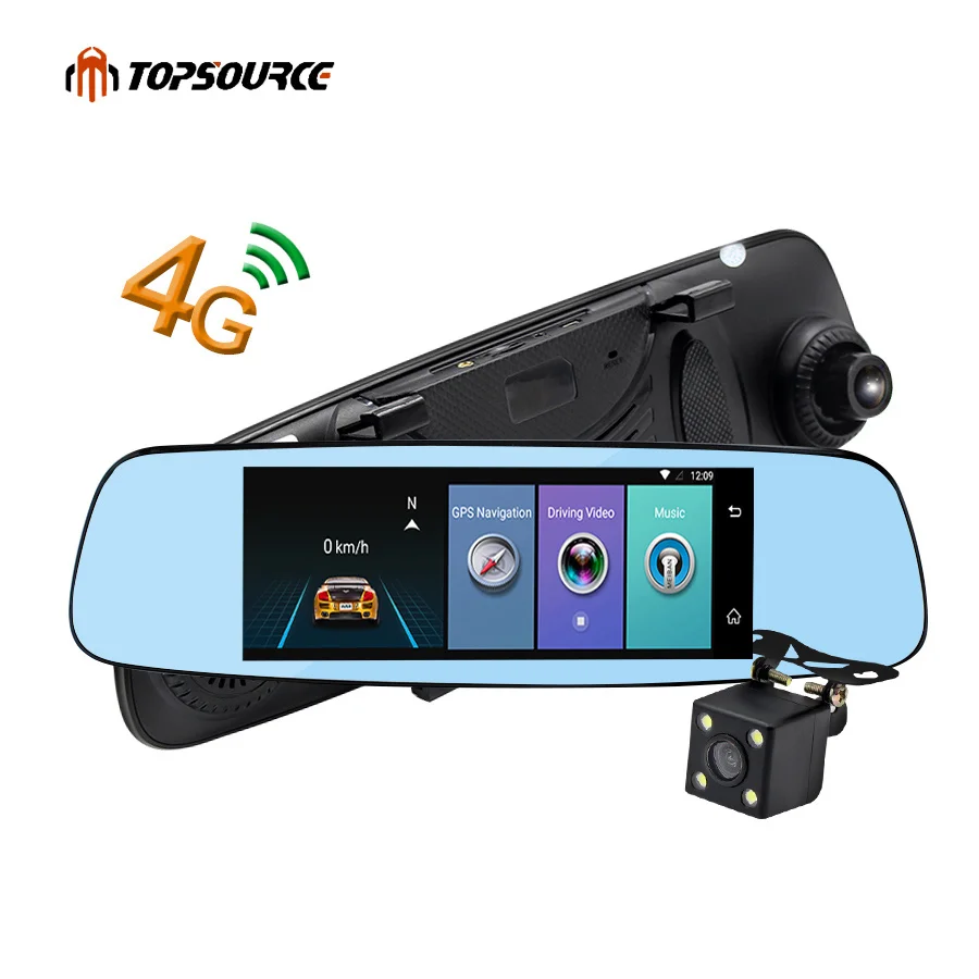

7.86" 4G Portable Car DVR Mirror GPS Bluetooth Dual Lens rear view camera Video Recorder Full HD 1080P Automobile DVRs dash cam
