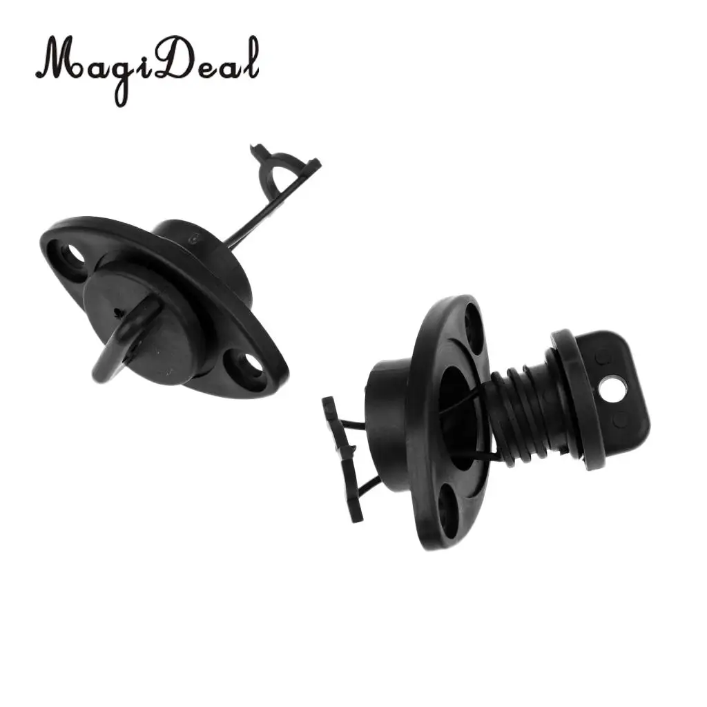 MagiDeal 4 x Plastic Universal Hull Drain Plug Kit Replacements for Kayak Canoes Boat Dinghy Marine Yacht Fishing