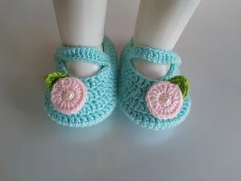 

2017 new design crochet baby shoe. infant handmake shoe.