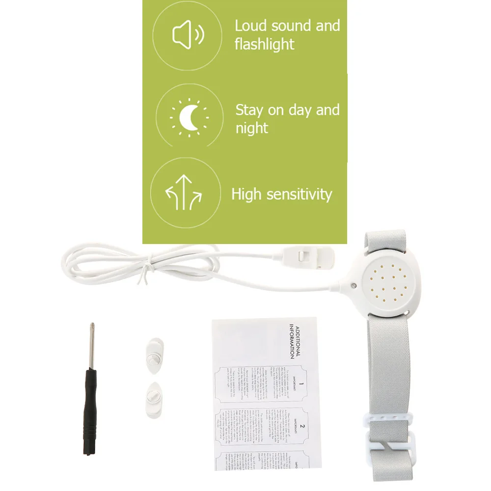 Professional Arm Wear Bedwetting sensor Alarm For Baby Toddler Adults Potty Training wet reminder Sleeping Enuresis plaswekker
