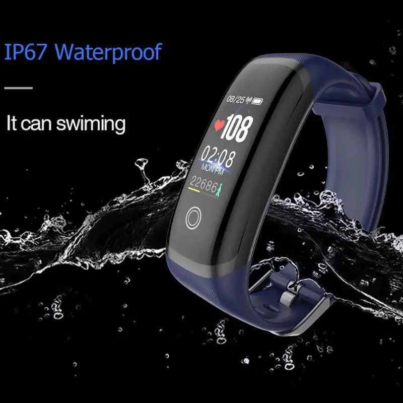 NRF52832 чип M4 Водонепроницаемый IP67 Фитнес трекер умный Браслет спортивный bluetooth-браслет