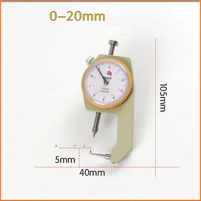 0-30 мм 0,1 мм точный толщиномер калибратор Толщиномер измерительный прибор - Цвет: 30030008  0-20MM