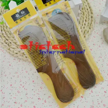 

by ems or dhl 200pcs Natural Sandalwood Comb cepillo Large Wide Tooth No-static Massage Hair Brush Health care