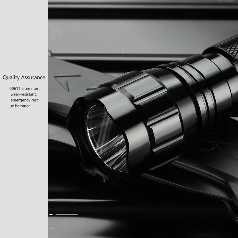 Lanterna + Rifle Luz para Esportes ao ar Vastfire Lumens Branco q5 Tático Caça Livre Scope Montagem 18650 Carregador 5000 Xml 7 High Quality Esporte e Lazer