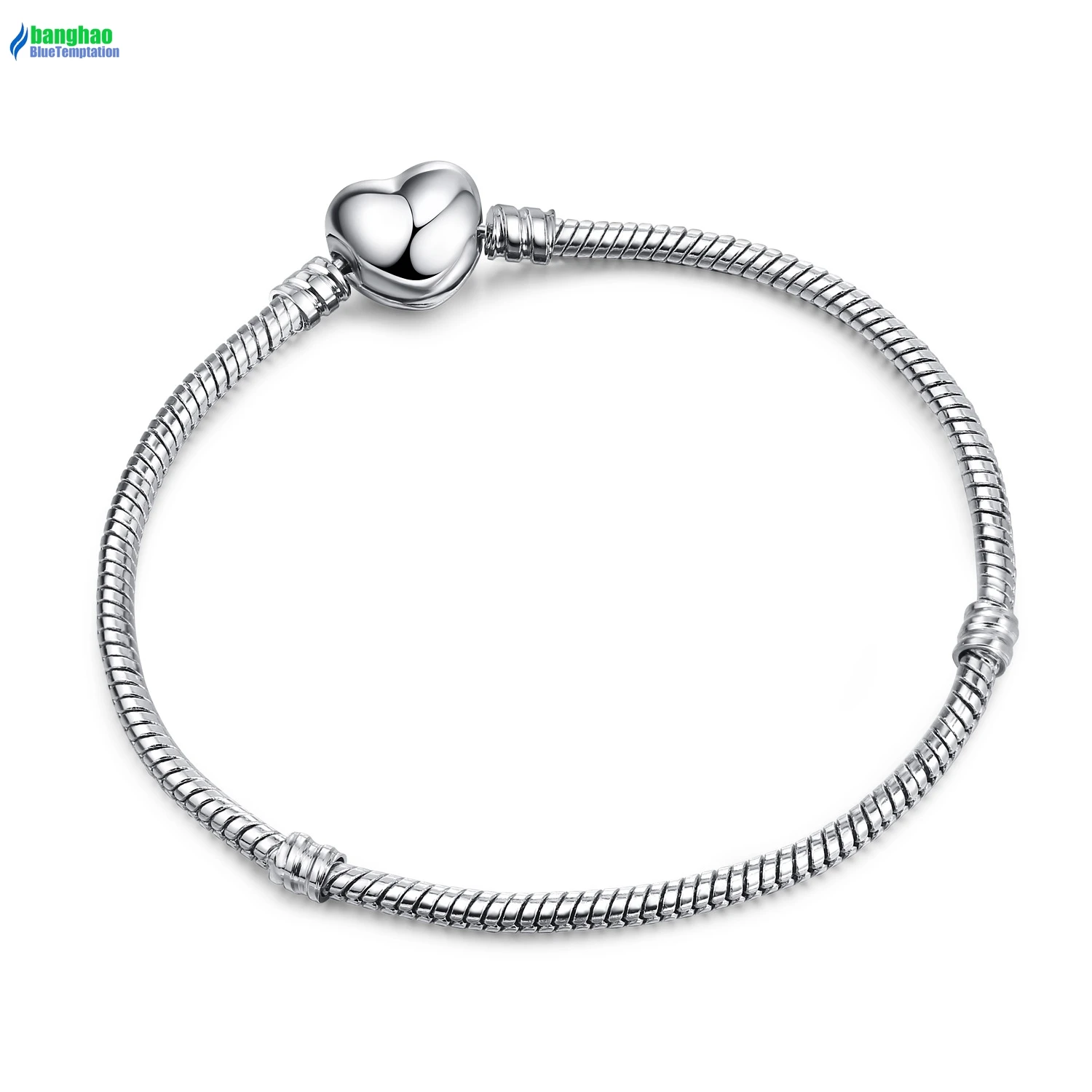 Fashion Charm Bracelet Silver Snake Chain Clip Clasp Bead Fit European Charms DIY Women Jewelry LZ18 | Украшения и аксессуары