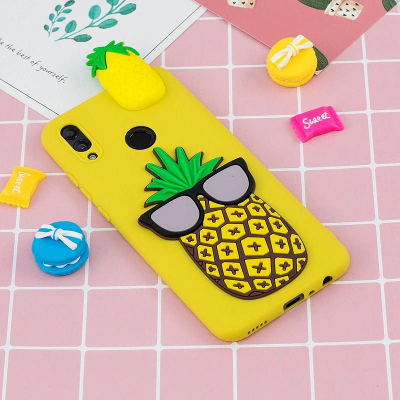 3D Cartoon Unicorn For Huawei Honor 10 Lite Case Cute Toys Silicone Bumper P Smart 2019 Cover |