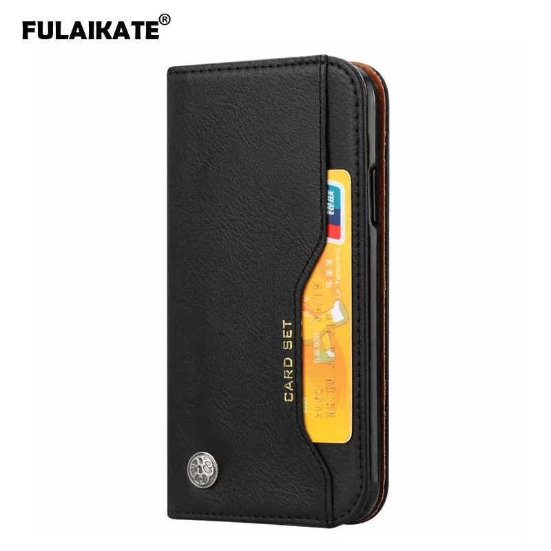 FULAIKATE Card Set Flip Case for iPhone XR Phone