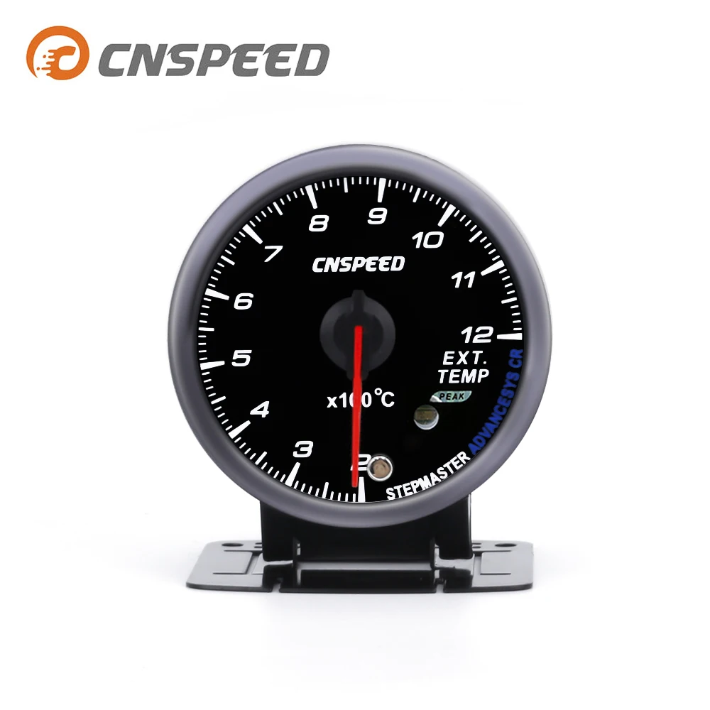 CNSPEED 60 мм Датчик температуры выхлопных газов Белый/янтарный светильник с пиковой функцией 200-1200C EGT датчик Автомобильный измеритель