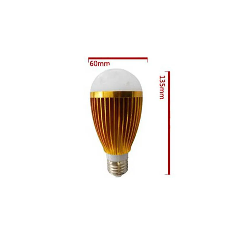 4X Высокая яркость Глобус Светодиодный лампа E27 7 Вт золотистый Светодиодный лампа для дома освещение