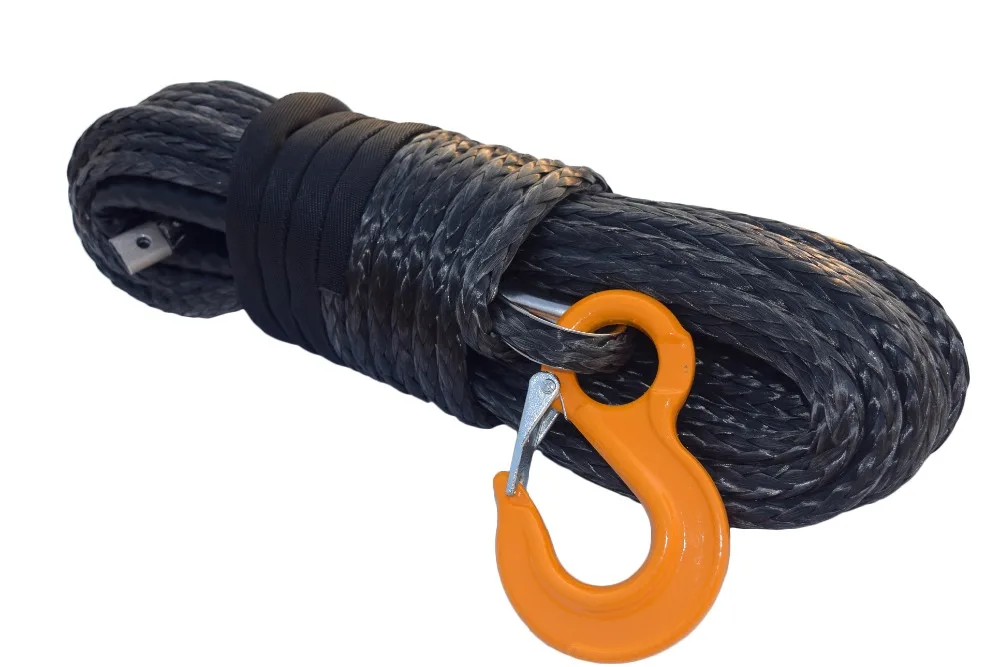 

Free Shipping Black 12mm*30m Synthetic Winch Rope,Spectra Winch Cable for Electric Winches,Towing Ropes