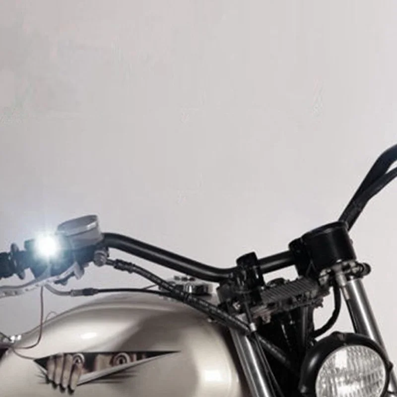 2X 120 LM Motorcycle White LED Spotlight Headlight Driving Light Motorbike Spotlights Accessory Motor Fog Spot Head Light