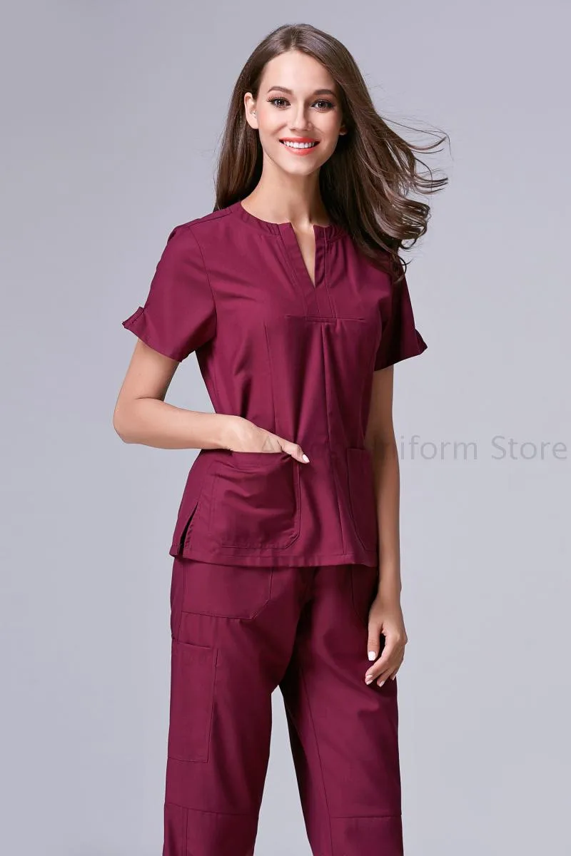 Новая цветная Женская Больничная медицинская одежда, Униформа, стоматологическая клиника, Рабочая Униформа для салона красоты, медицинская одежда