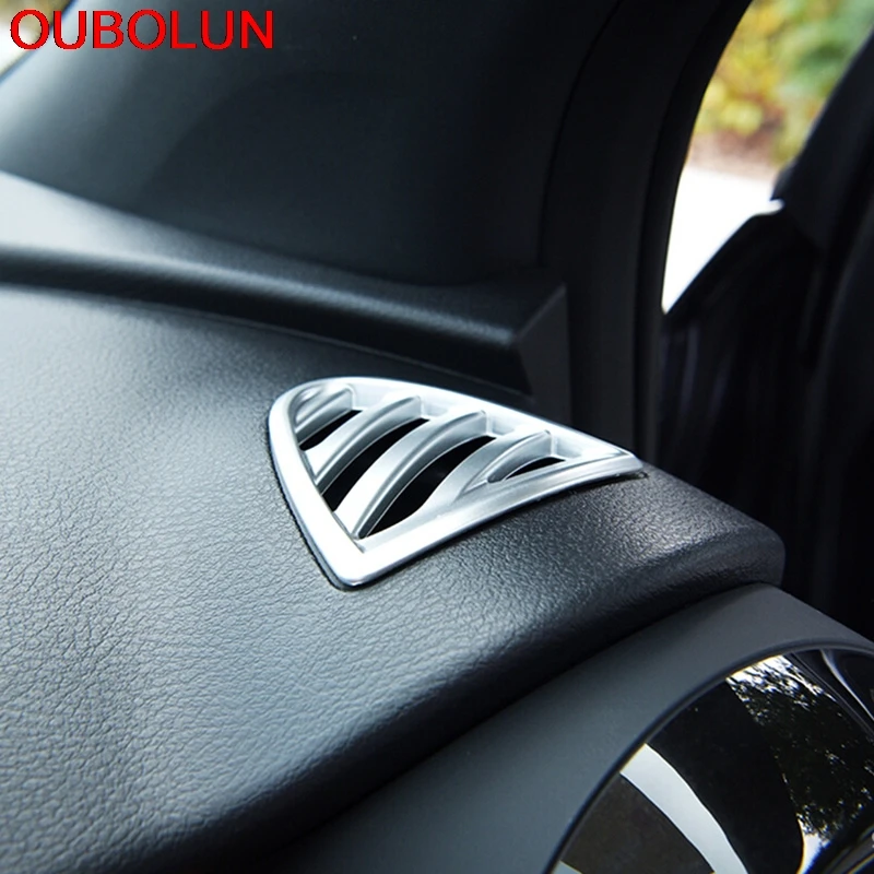 2PCS Fit For Nissan Kicks 2017 ABS Chrome Front Upper Air Vent Outlet Cover Trim Molding Car Accessories Auto Styling | Автомобили и