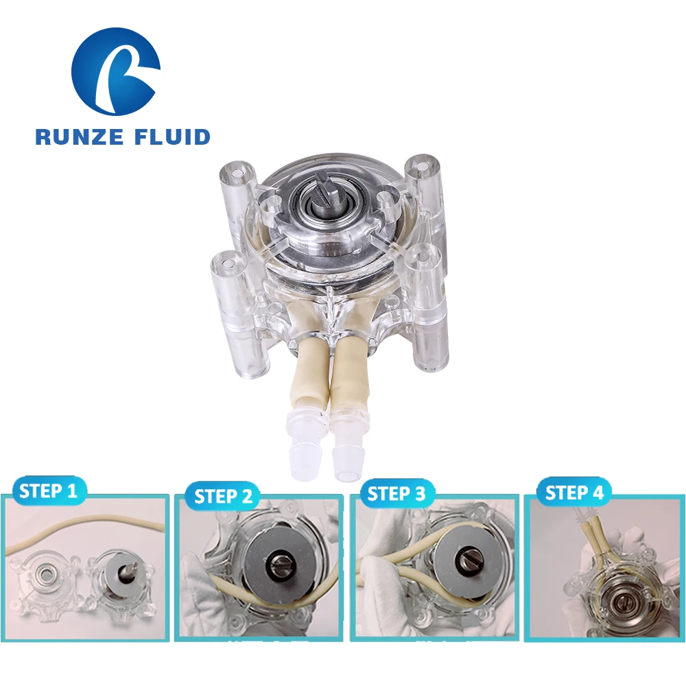 Поток Регулируемый шаговый двигатель Перистальтический дозирующий насос для химических веществ жидких питательных веществ замер