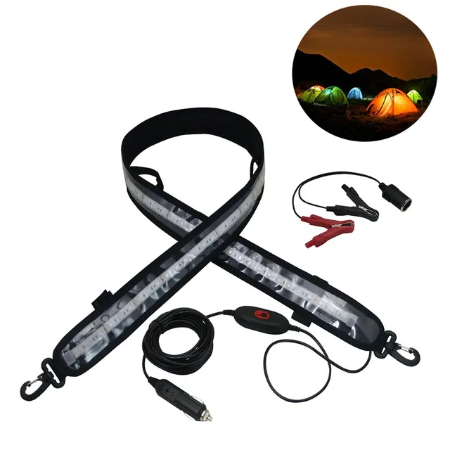 1200MM 600MM LED Camping Flexible Strip Light 12V DC Waterproof LED