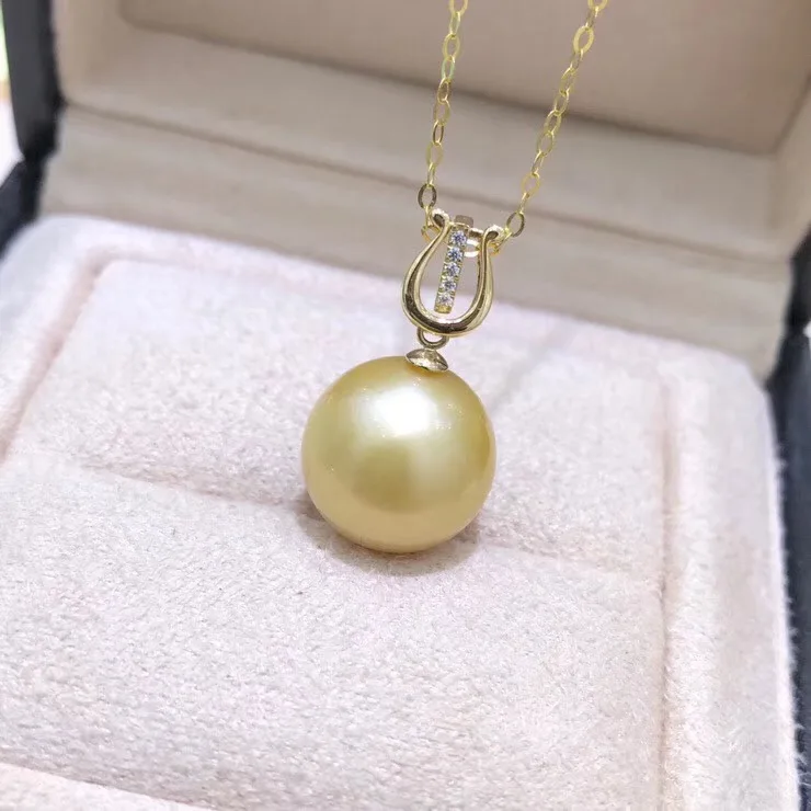 

Solid 18K Yellow Gold Pendant Connector Bead cup and bail 18Karat Solid 18ct Dangle Pendant Findings DIY Fashion Jewelry Making