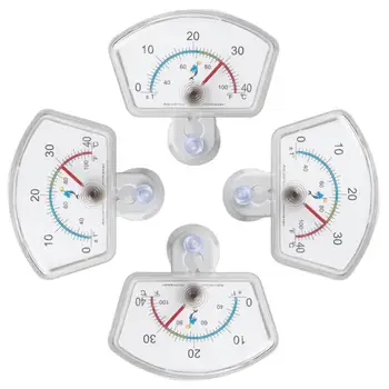 

20pcs/lot Waterproof Oval Shape Dial Aquarium Fish 0-40 Degree temperature meter with Suction Cup Submersible Thermometer 39%off