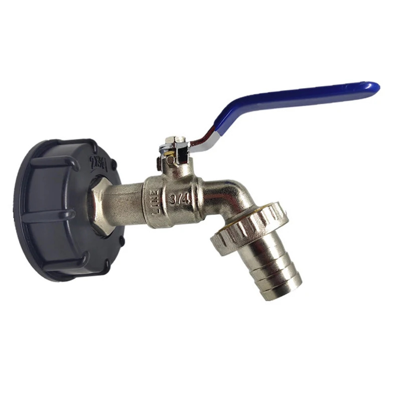 

1pc High Quality IBC Tank Adapter Valve Switch Brass Faucet 3/4 Inch Diacharge Outlet Valve