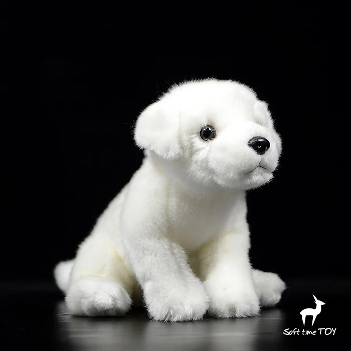 Белый Лабрадор кукла игрушка реальная жизнь плюшевые собаки детские подарки на день рождения Мягкая игрушка магазин