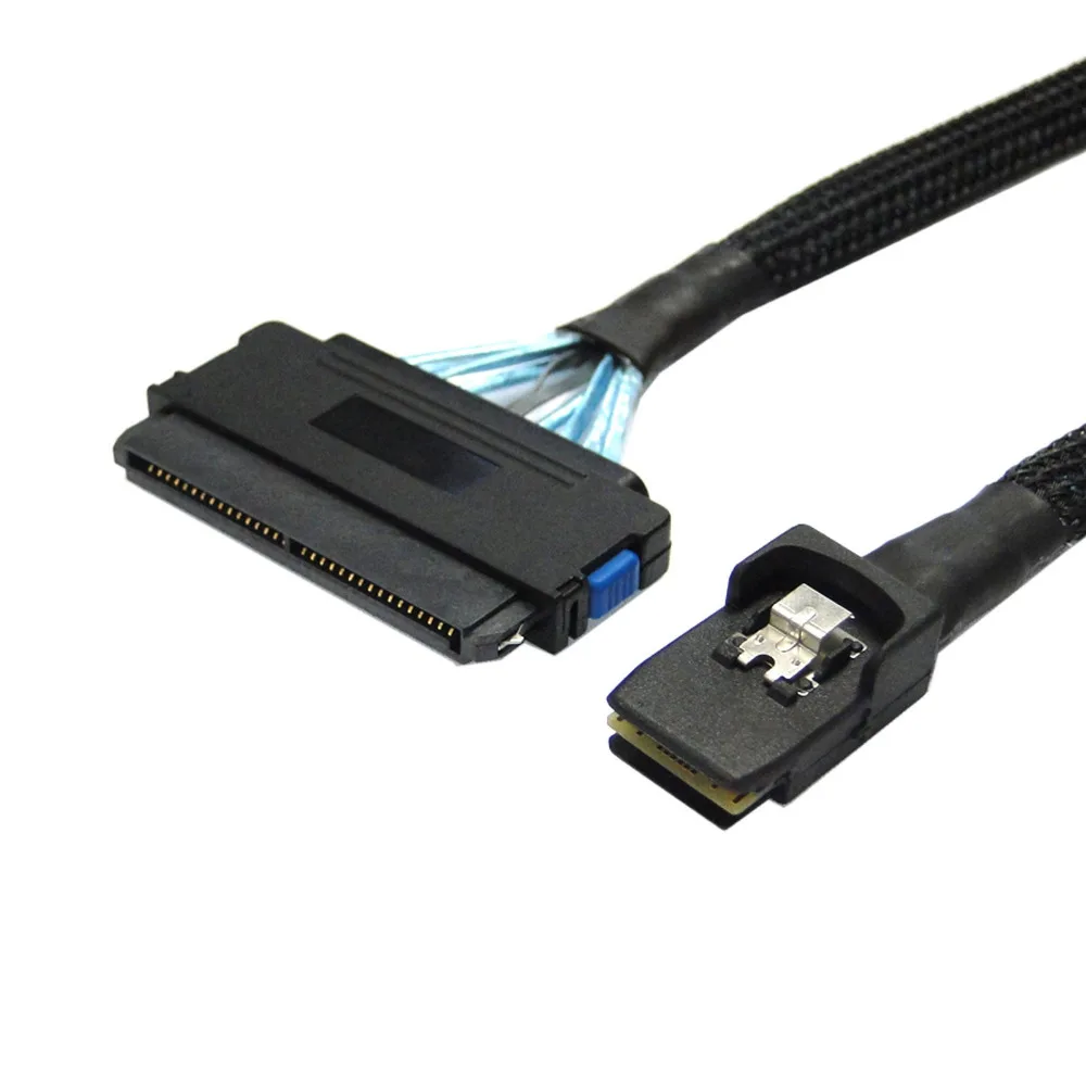 

CYDZ 100cm SFF-8484 SAS 32Pin 4i to SFF-8087 Mini SAS 4i 36Pin Cable Server Raid Cable